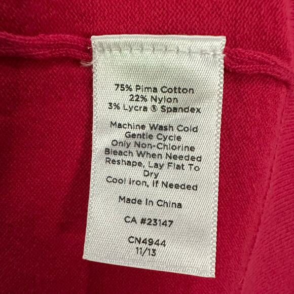 Talbots Woman Pima Cotton Pink Sleeveless Tank Top Size 1X Plus - Picture 4 of 4